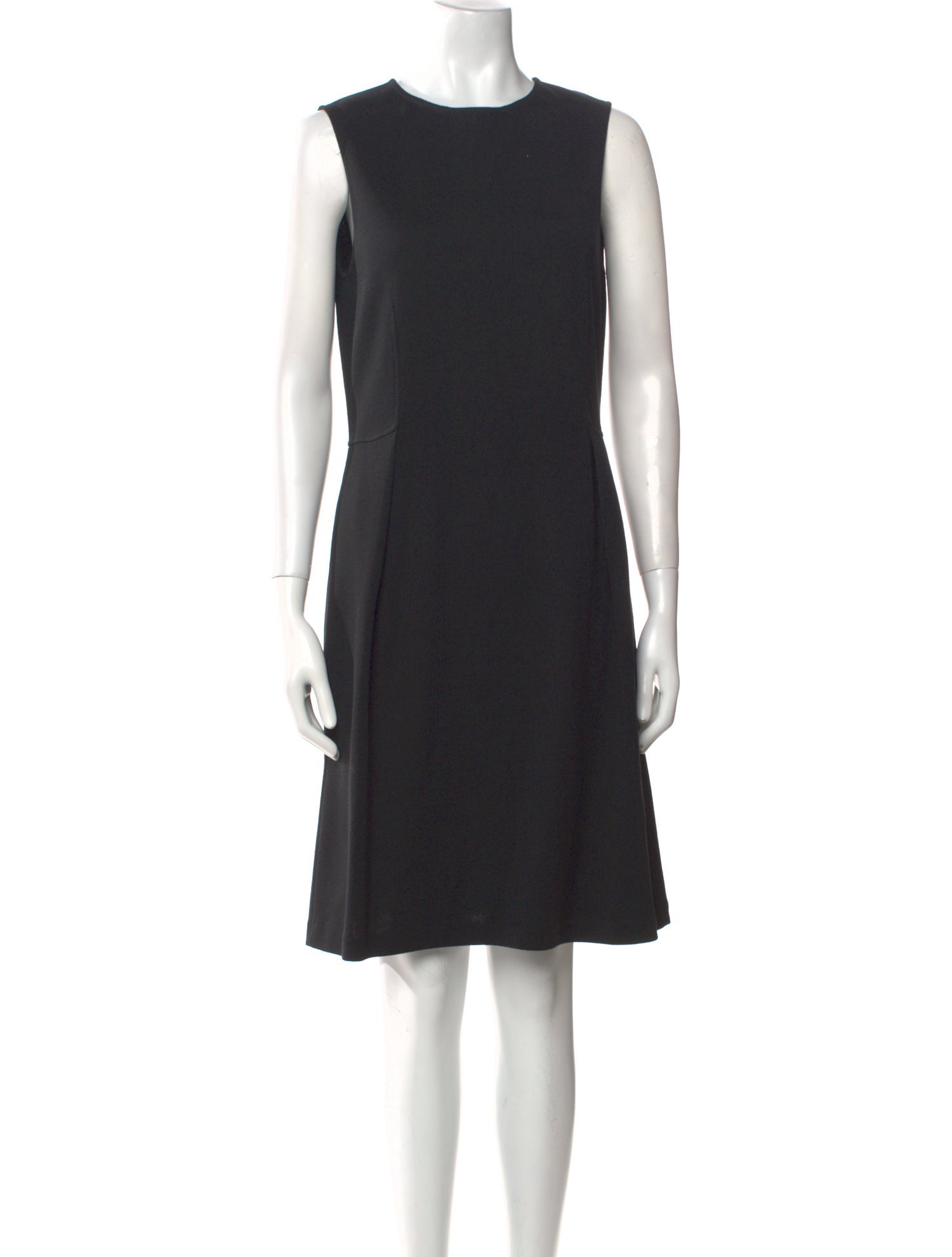 St. John Caviar Crew Neck Knee-Length Dress